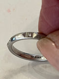 Pre Loved Tiffany & Co Platinum and Diamond True Band Ring