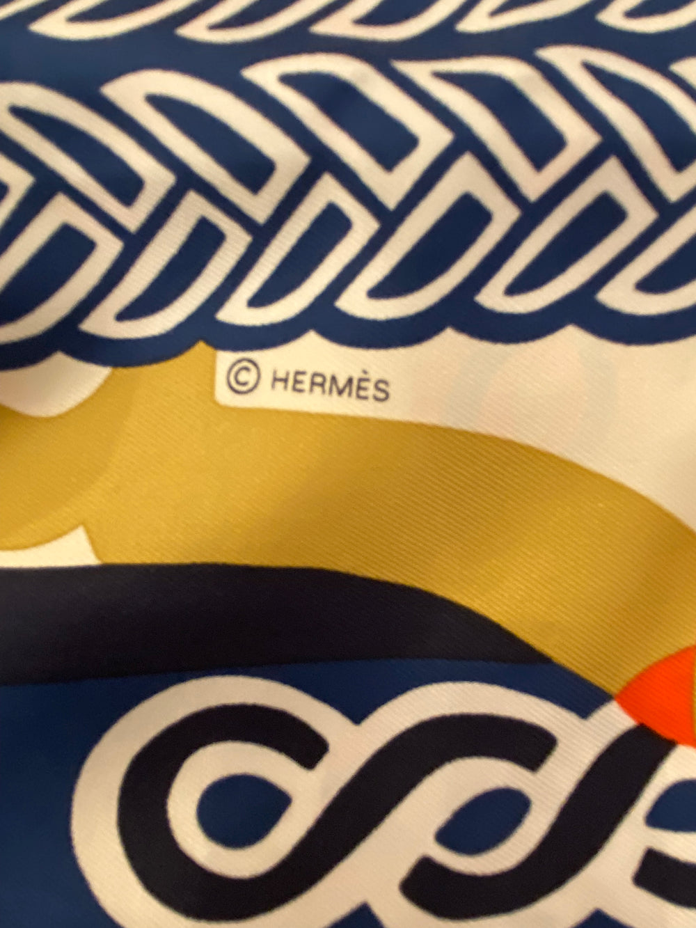 Pre Loved Hermes Silk 'Fantaisie D'Etriers' Scarf (new)
