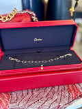 Pre Loved Cartier Santos de Cartier chain bracelet in 18ct white gold
