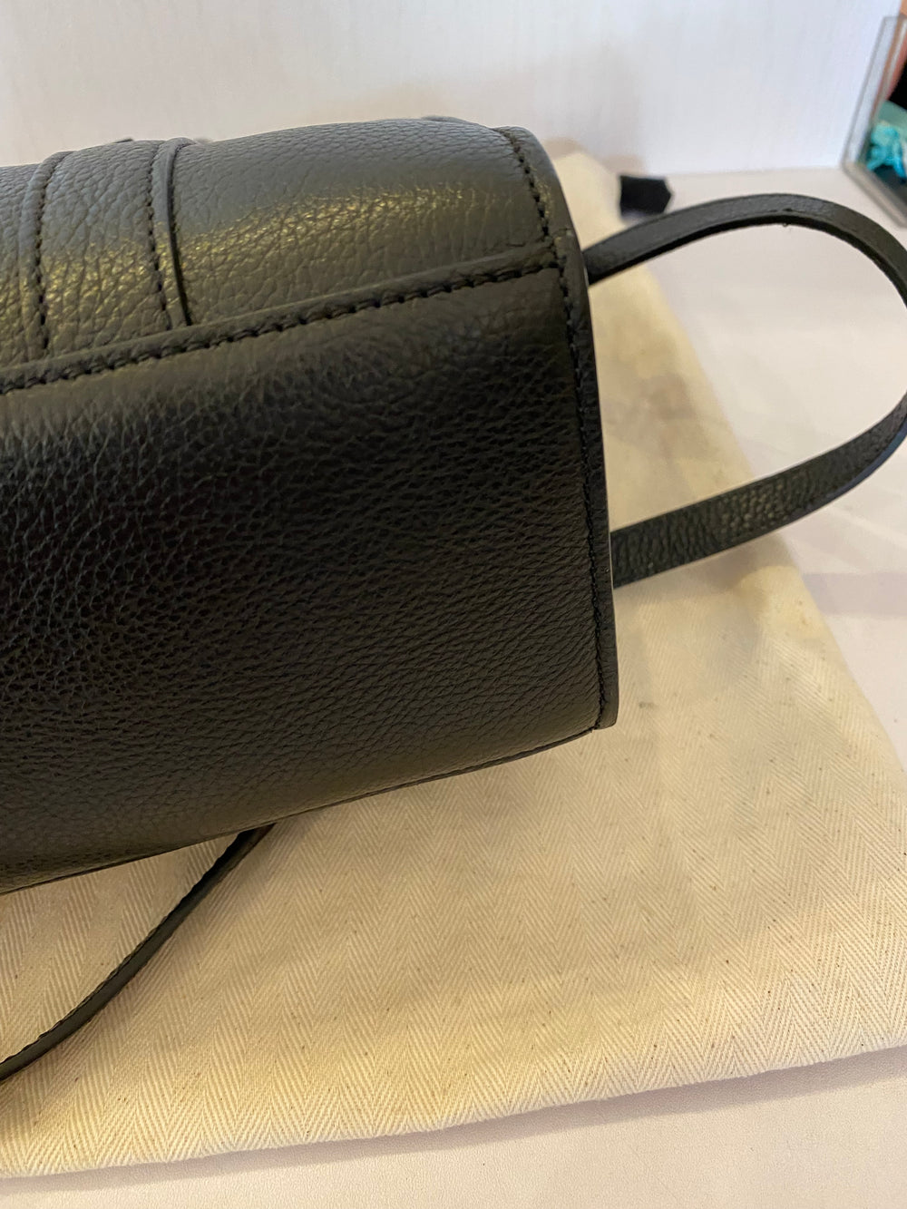 Pre Loved Mulberry Mini Zipped Bayswater in Black