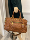 Pre Loved Prada Tan Leather Shoulder & Handbag