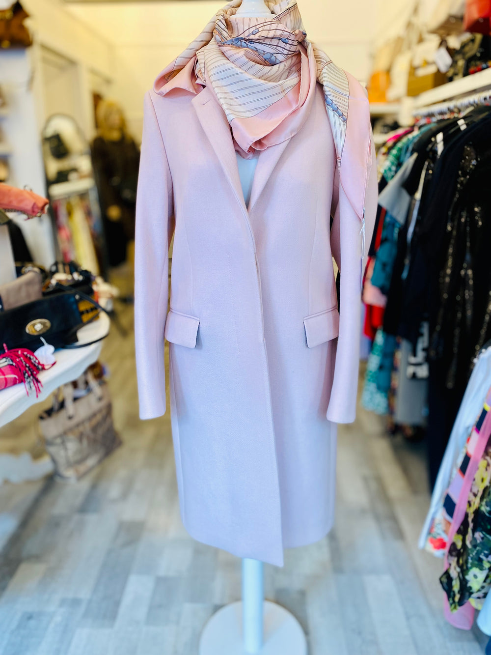 Pre Loved Paul Smith Blush Wool & Cashmere Coat