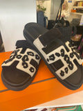 Pre Loved Hermes Chypre sandals black & beige  - UK 6 - New