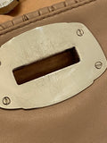 Miu Miu Nude Leather Matelassé Clutch / shoulder bag