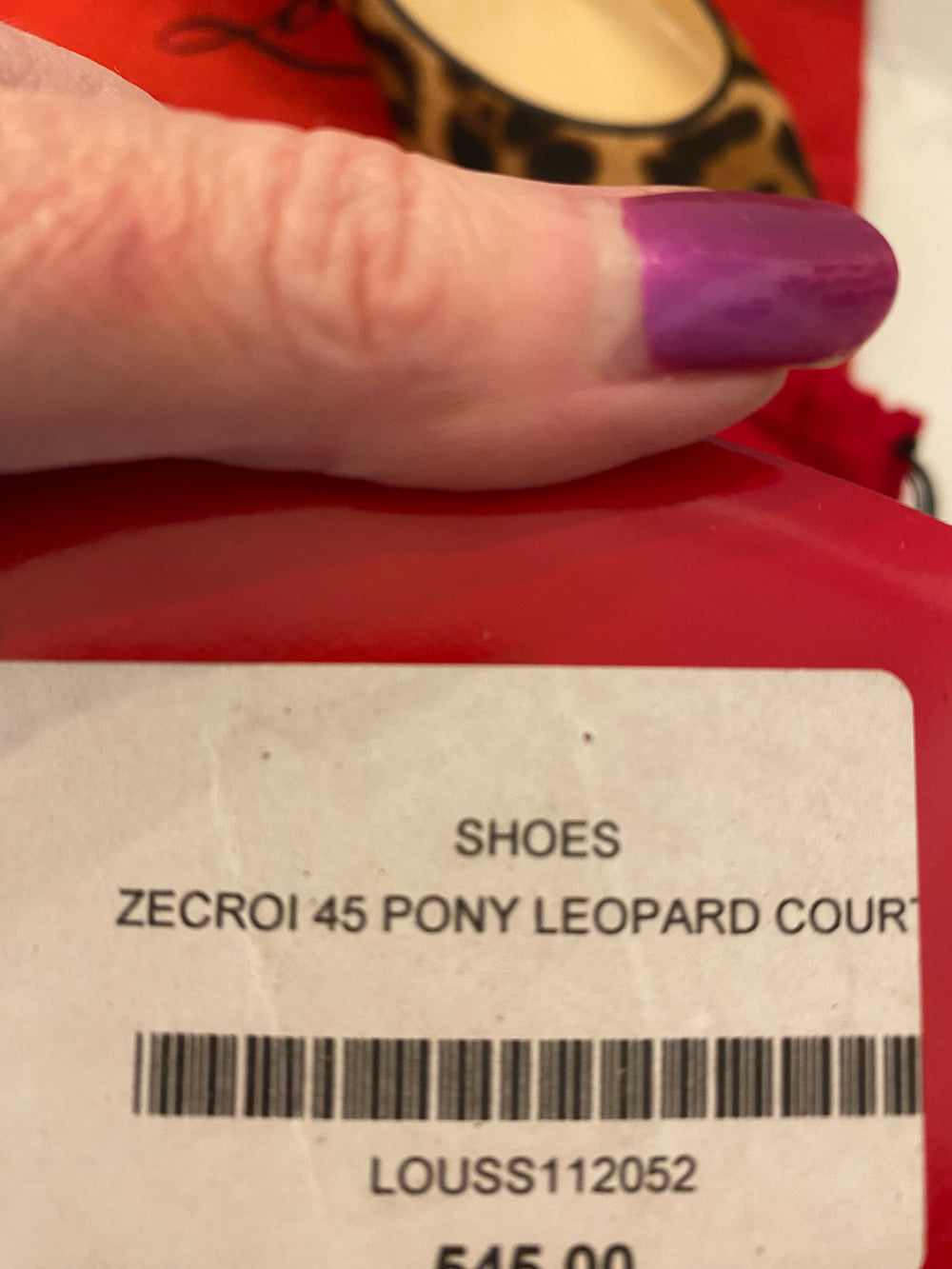 Pre Loved Christian Louboutin Pony Kitten Heels UK 7.5(new)