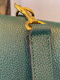 Mulberry Bayswater with Strap in Ocean Green Grained Leather
