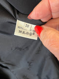 Hermes Vintage Black Silk Blazer FR38 UK 10
