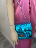Preloved Mulberry Little Softie in MetallicTeal (excellent)