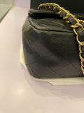 Pre Loved Chanel Double Flap Jumbo in Black Caviar Leather 2015