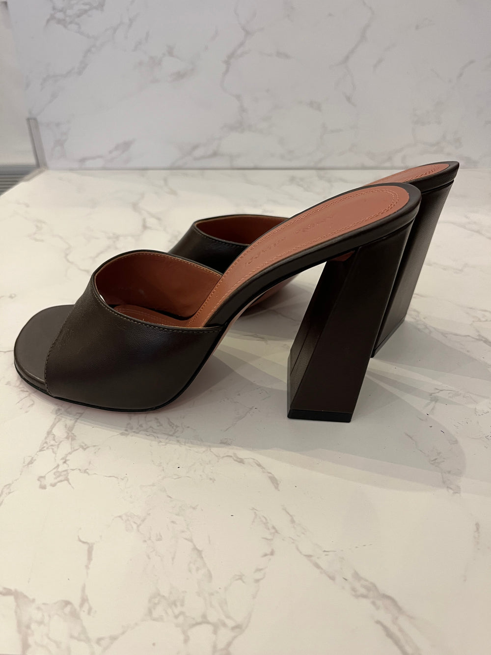 Pre Loved Amina Muaddi Lupita open toe sandals. UK size 3.5