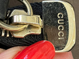 Pre Loved Gucci Soho Pochette Wristlet Bag in Black