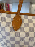 Louis Vuitton Damier Azure Neverfull MM with Pouch