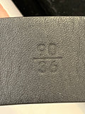 Pre Loved Chanel black Suede Belt With Crystal Embellisment UK12