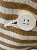 Cabbages & Roses Linen Beige Stripe Coat UK8 (new)