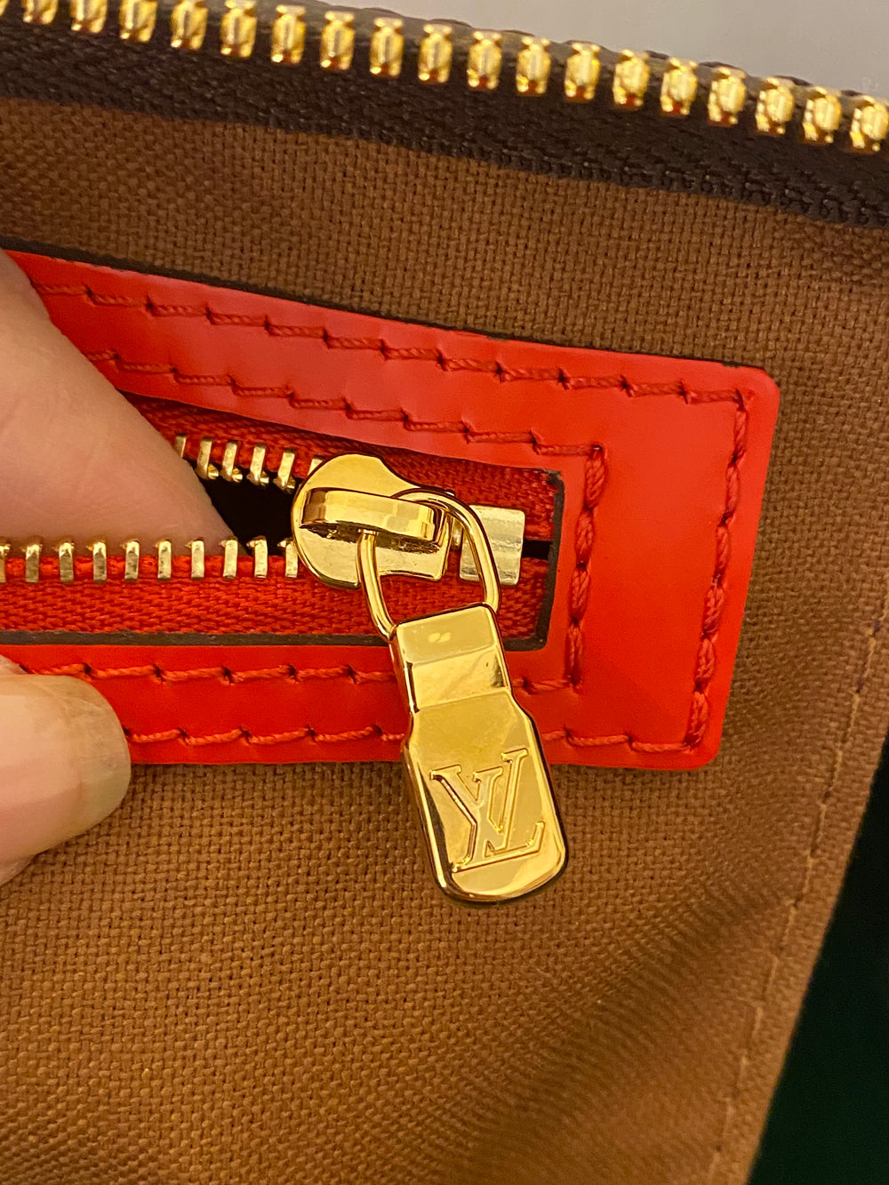 Pre Loved Louis Vuitton Monogram Keepall 50 With Red Leather Trim (excellent)