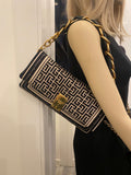 Pre Loved Balmain 1945 small scarf clutch bag