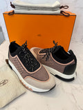 Pre Loved Hermes Addict Trainers Pink uk6 (excellent)