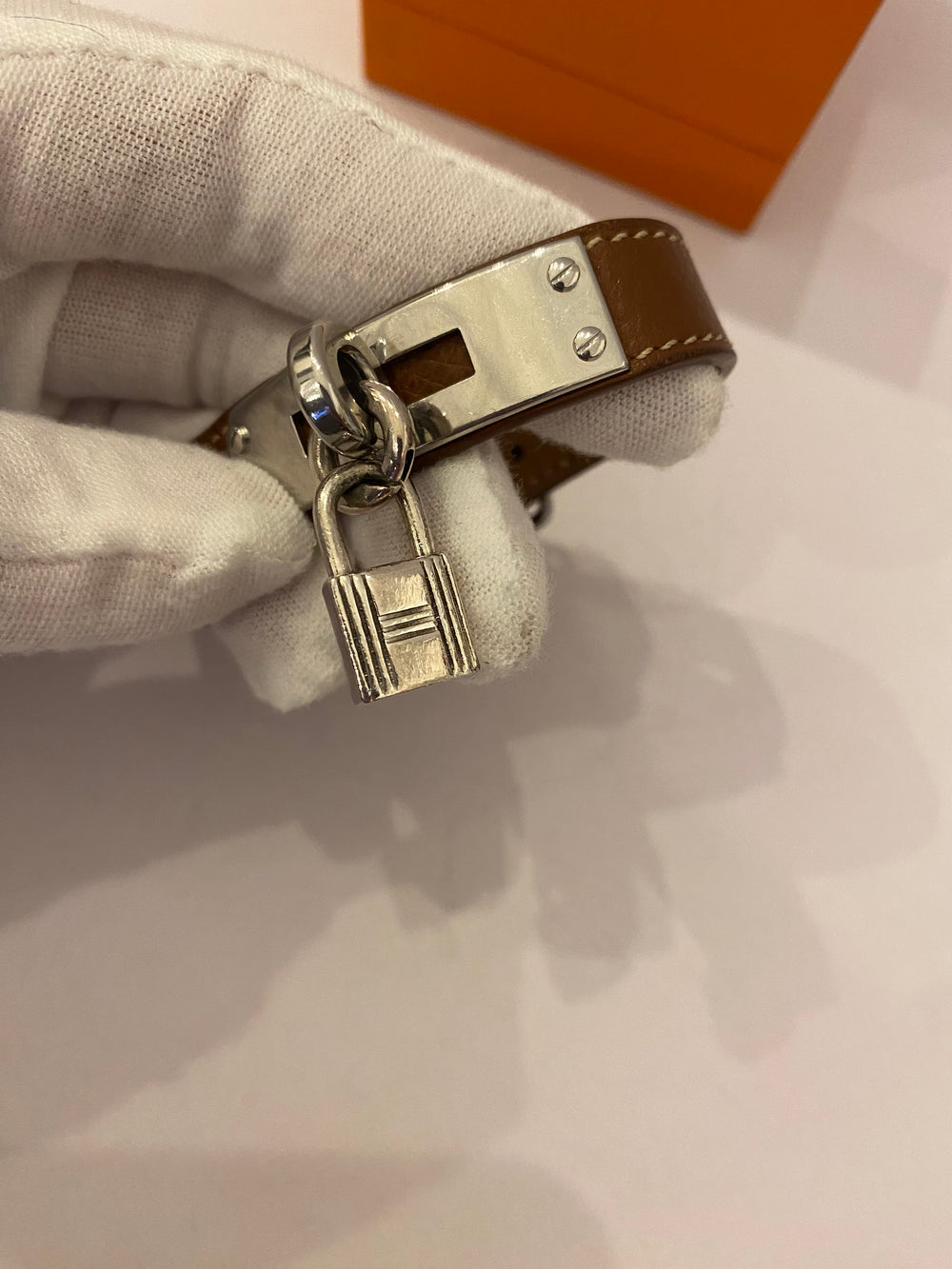 Pre Loved Hermes Kelly Watch Strap with Hermes Charm