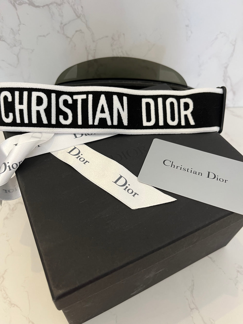 Pre Loved Dior Diorclub OH3 Black Visor