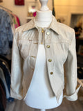 Jacquemus Beige Denim Jacket Fr 38 U.K. 10