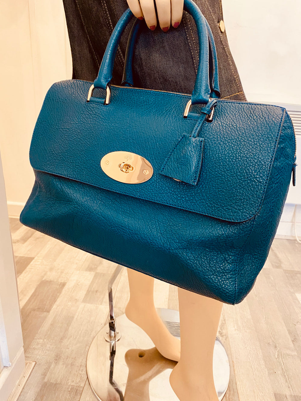 Pre Loved Mulberry Del Rey in Dark Teal (excellent)