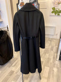 Pre Loved Christian Dior Black Wool Dress Coat  uk8 (Pristine)