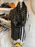 Louis Vuitton “So Glitter” Monogram Stole in Black & Gold