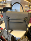 Pre Loved Celine Grey Leather Belt Bag