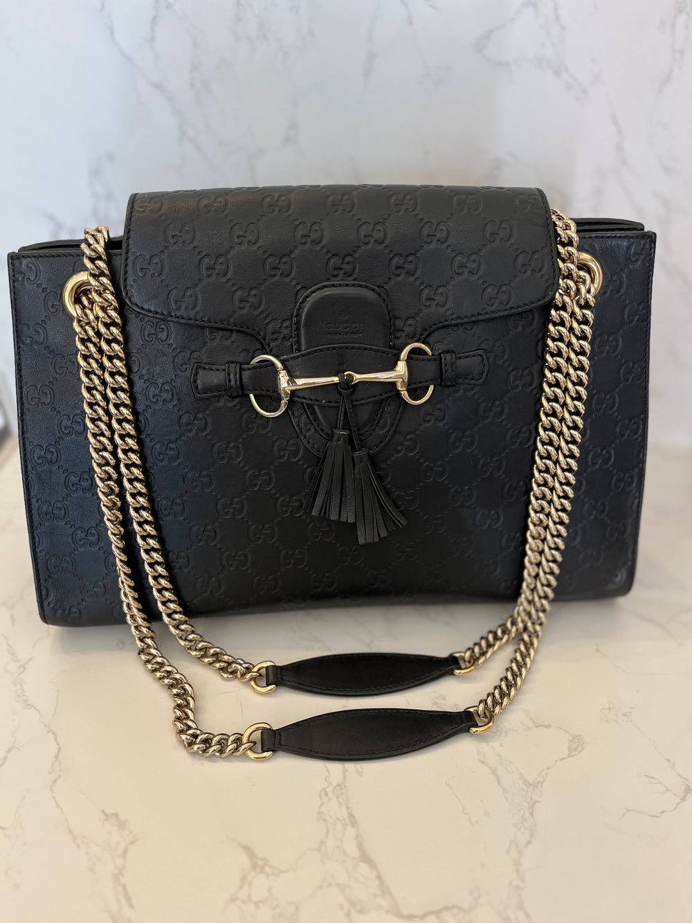 Pre Loved Gucci Emily Guccissima Tote Bag
