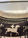Pre Loved Hermes Gents Collection Imprimeur Fou Sequences Cashmere & Silk Shawl (new)
