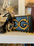 Pre Loved Dolce & Gabbana Black Baroque DG Girls Shoulder Bag