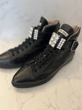 Pre Loved Miu Miu Black Leather & Crystal Boots UK 5.5 (New)