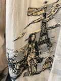 Hermes Rare Vintage Sheer Silk Cardigan with Toile De Jouy Scenes FR38 UK10