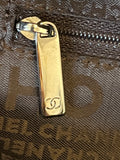 Chanel Chocolate Bar Tote in Brown with Silver Hardware