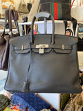 Pre Loved Hermes Birkin 35 in Black Togo Leather (sale) mark removed !
