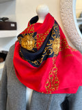 Chanel Vintage Chain Silk Scarf