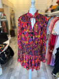 Pre Loved Farm Rio Multicoloured Mini Dress size S