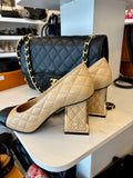 Chanel Quilted Block Heels UK 5.5
