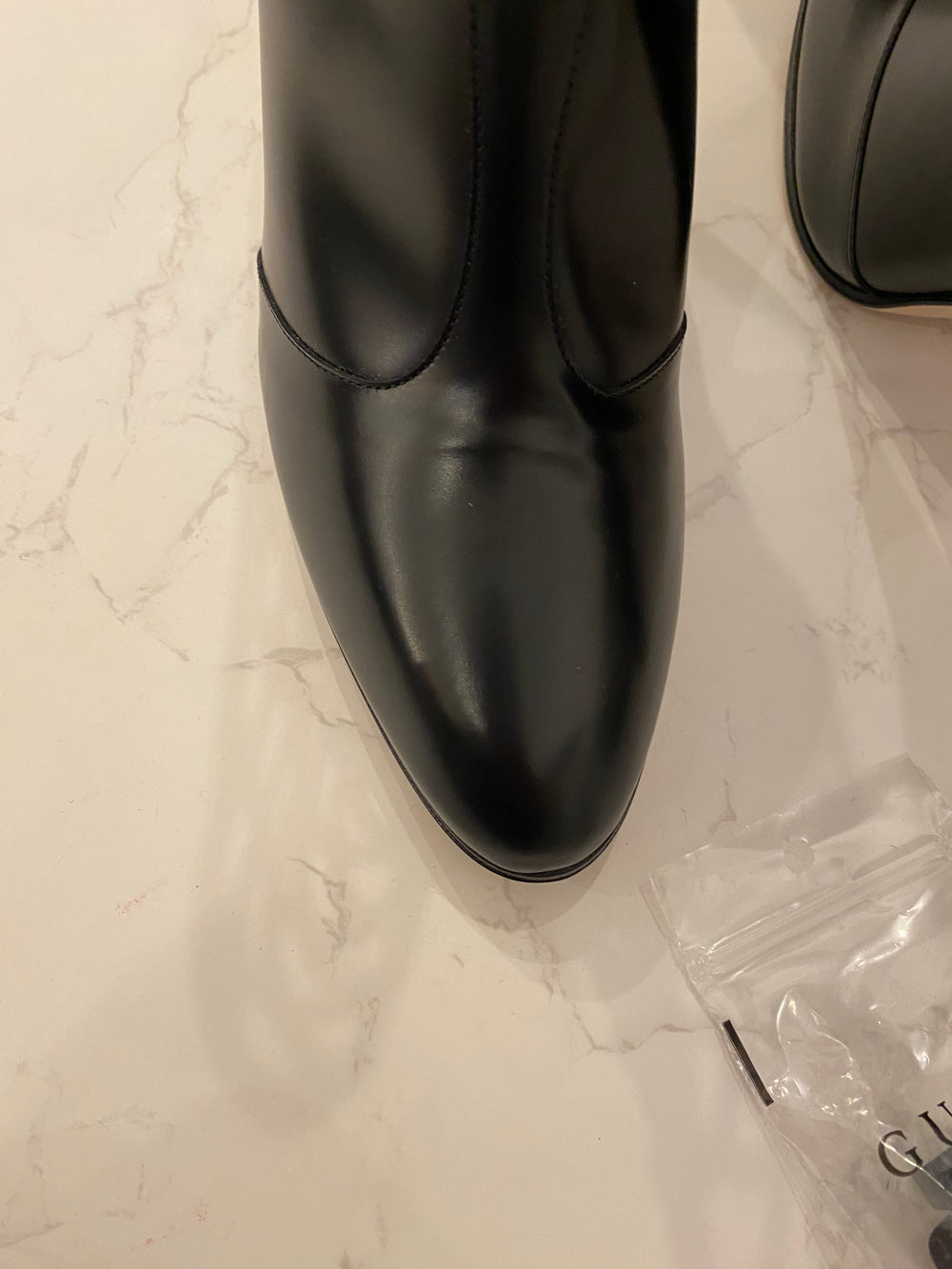 Gucci Plume Black Lattice Heeled Boots UK 7.5 (new)