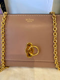 Pre Loved Mulberry Amberley clutch in dark blush leather (excellent)