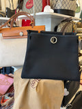 Hermes Vintage Interchangeable Herbag 31 Satchel in Beige Canvas or Black Fabric & Tan Leather (new)