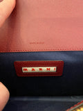 Pre Loved Marni Tri Colour Trunk Bag  (burgandy/pink/white) Excellent