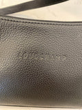Pre Loved Longchamp Black Leather Pochette (excellent)