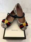 Preloved Girl’s GG Monogram Ballerina Flats size 25