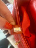 Pre Loved Chanel 19 In Red Calfskin (Excellent)