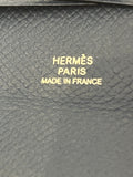 Pre Loved Hermes Bastia Change Purse in Blue (excellent)