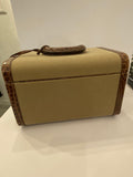 Pre Loved Prada Vintage Cloth and Leather Vanity Case