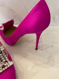 Pre Loved Manolo Blahnik Cerise Heels UK6