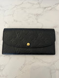 Pre Loved Louis Vuitton Emilie Black Leather Purse