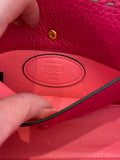 Pre Loved Fendi Baguette in Cerise Nappa Embossed Leather